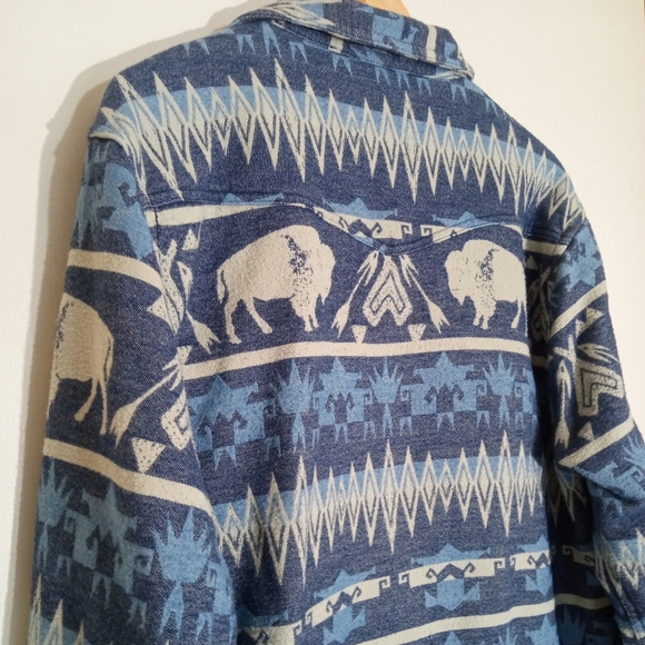 Superior Standard Original True Grit Southwestern button down shacket - Picture 12 of 13